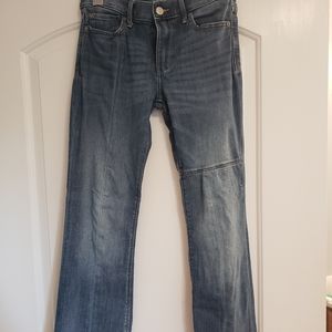 Express size 6 flair leg jeans.